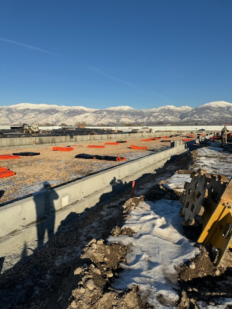 North Hangar Foundation Walls