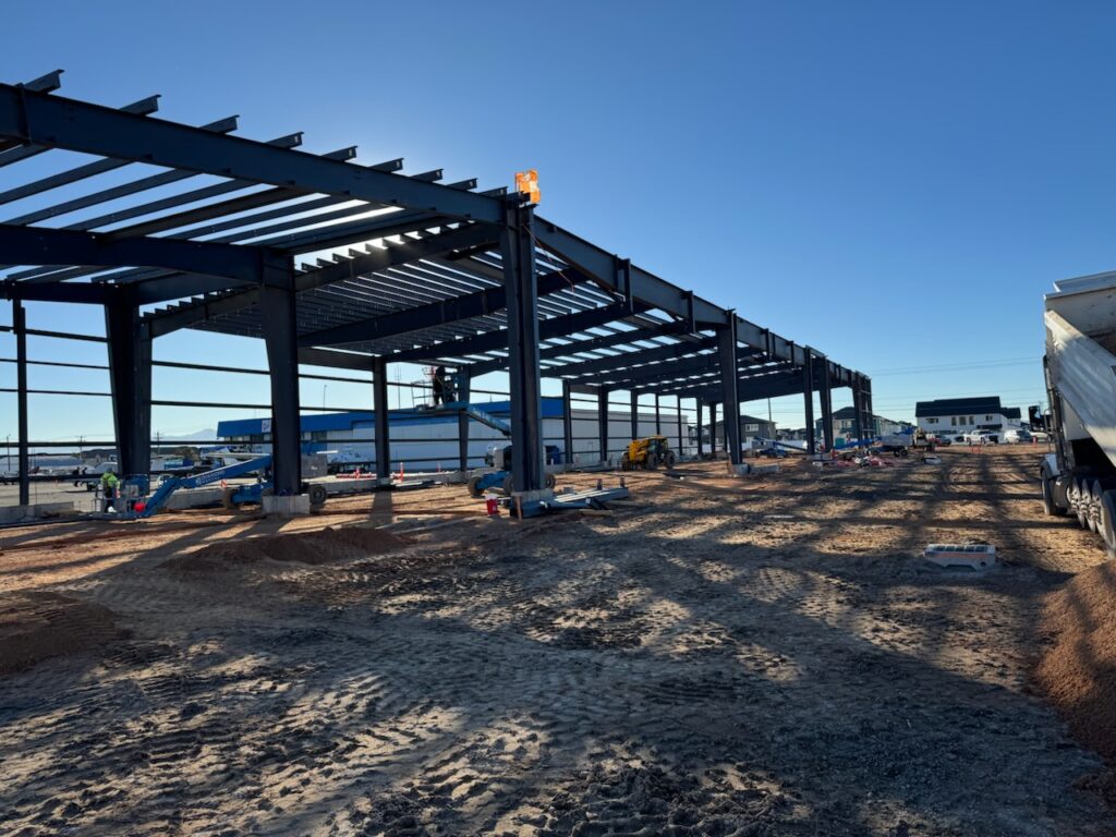 South Hangar Steel Framing