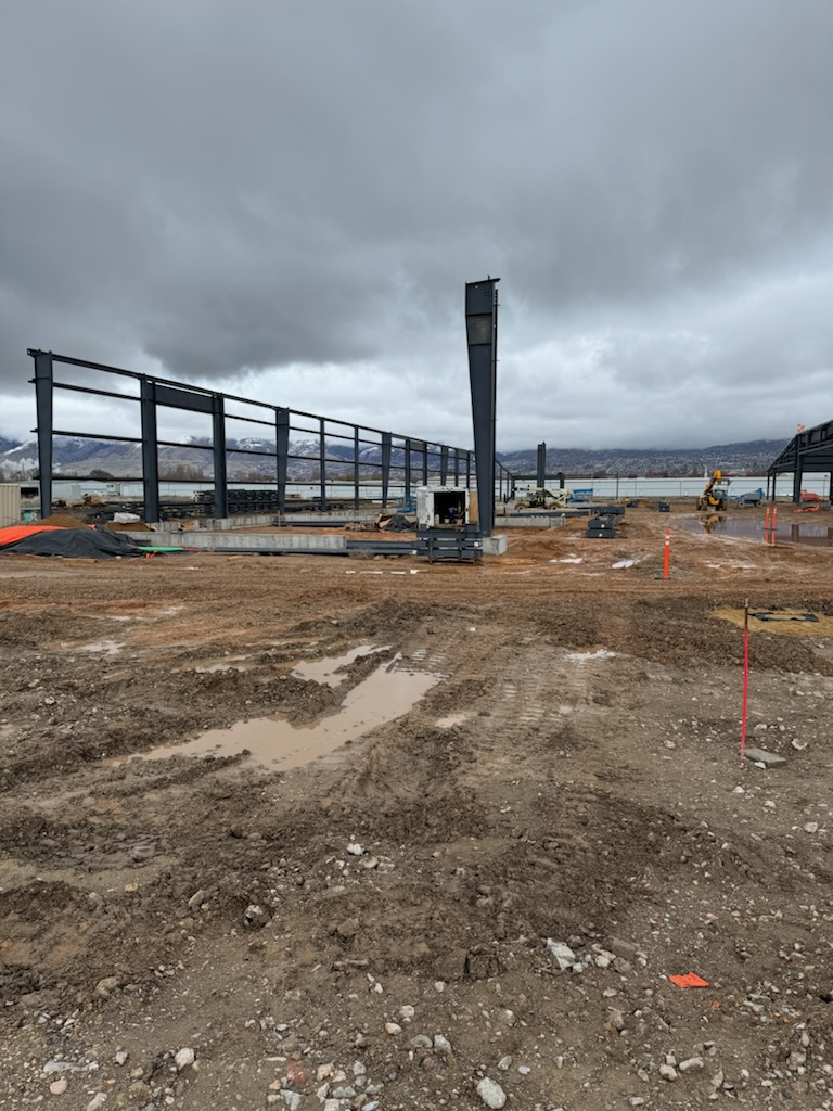 North Hangar Steel Framing