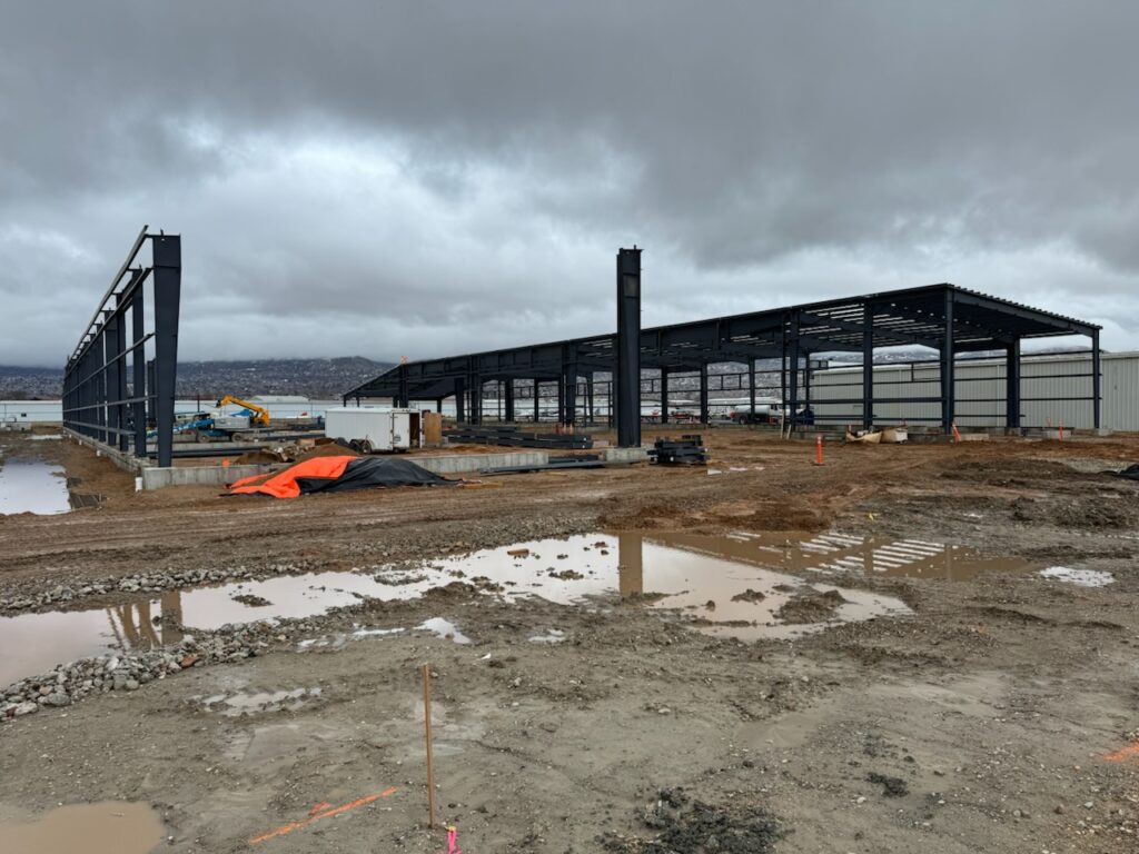 North Hangar Steel Framing