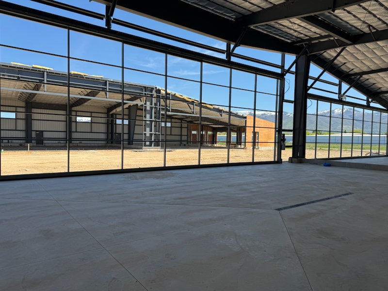 South Hangar Doors Framed