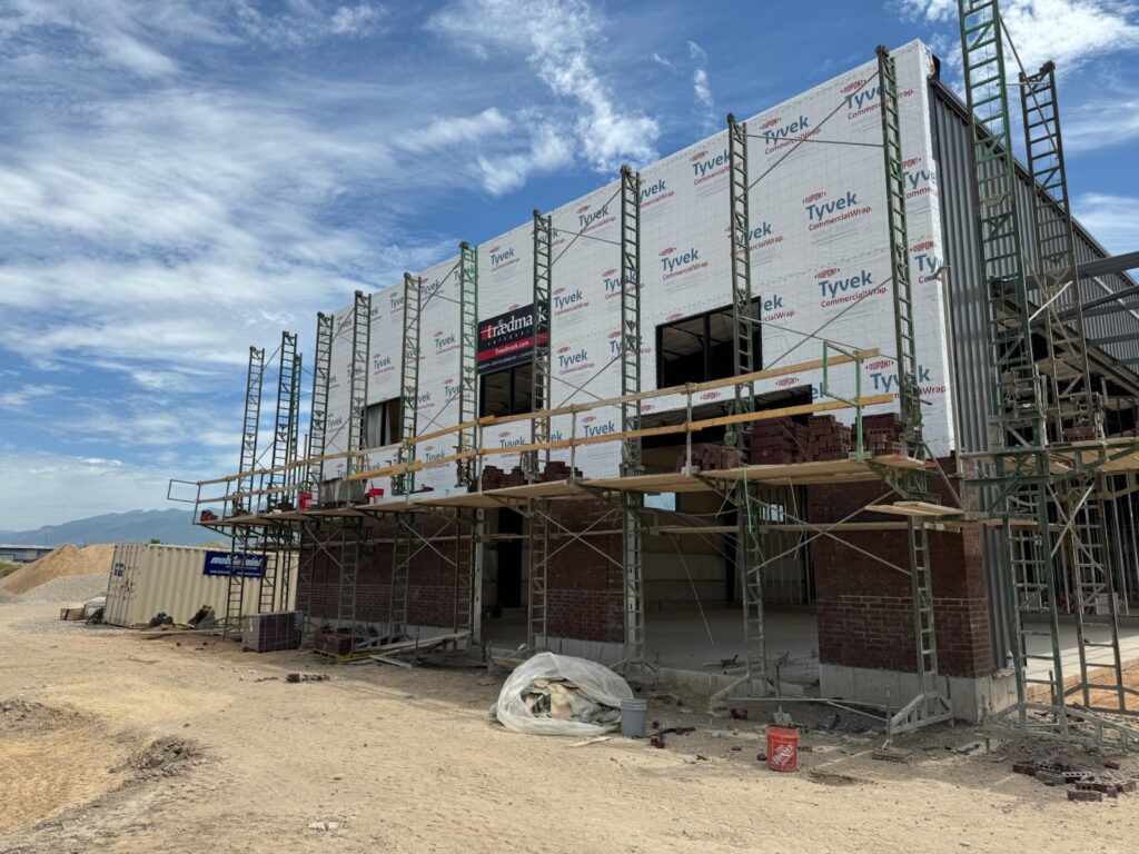 North Hangars Brick Work Started