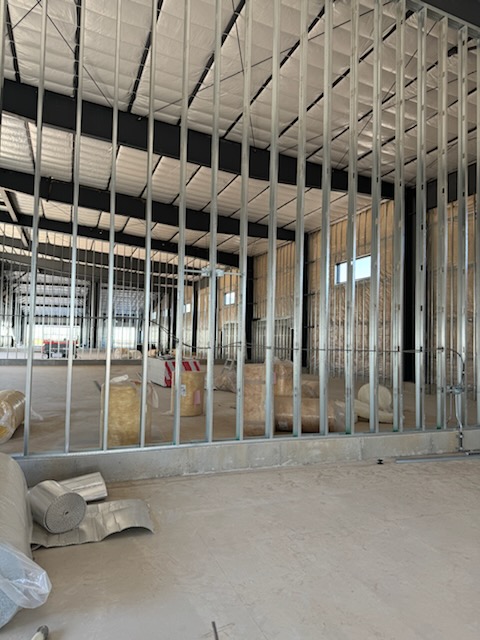 North Hangars Interior Framing in Process