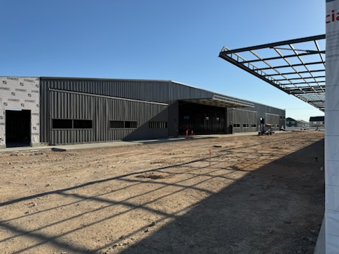 South Hangars Doors Sided and Insulated